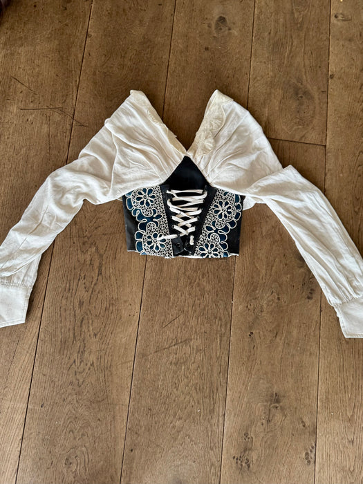 Marley, reworked vintage corseted top