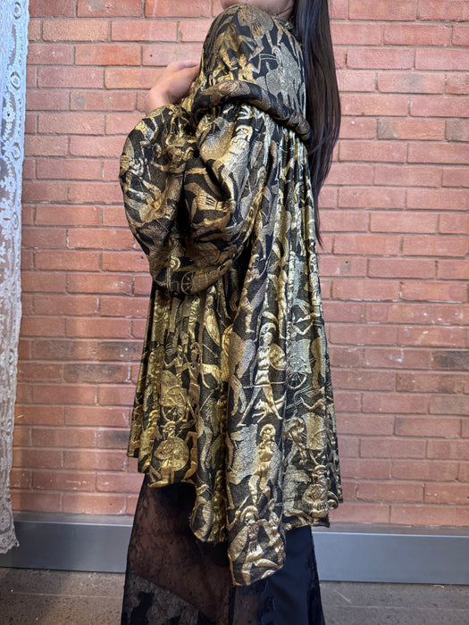 Athena, 20s gold and black lamé jacket