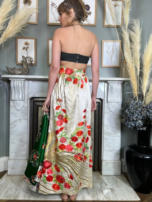 Aurora, Oriental silk embroidered skirt