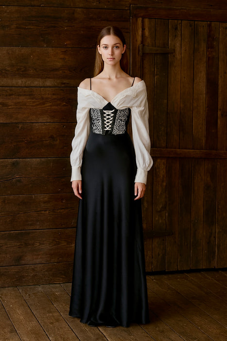 Marley, reworked vintage corseted top