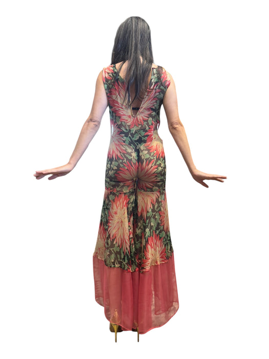 Flavia, reworked 30s floral chiffon jumpsuit