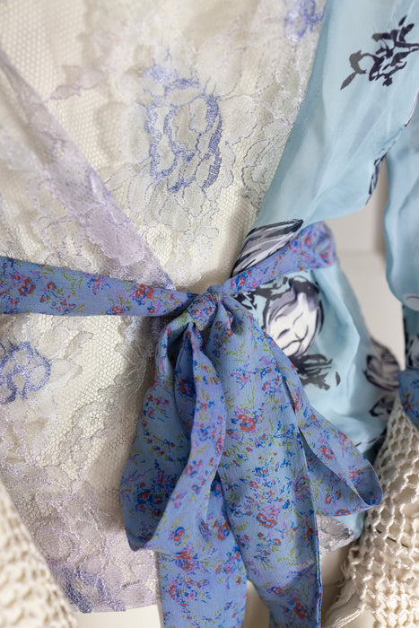 Rêve, reworked vintage patchwork fringed blouse