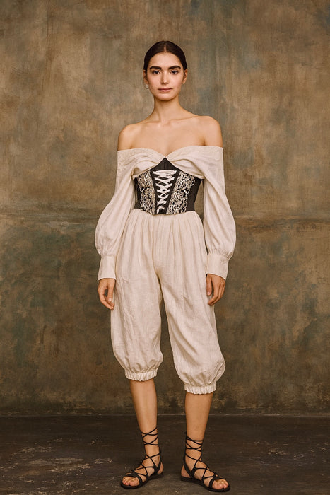 Marley, reworked vintage corseted top