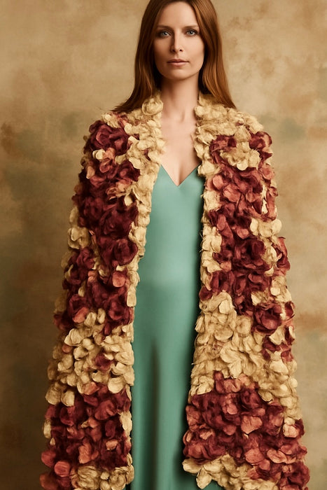 Jamie, 40s silk textured cape