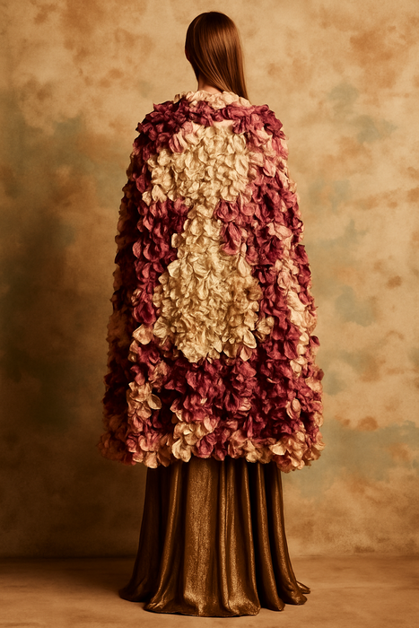 Jamie, 40s silk textured cape