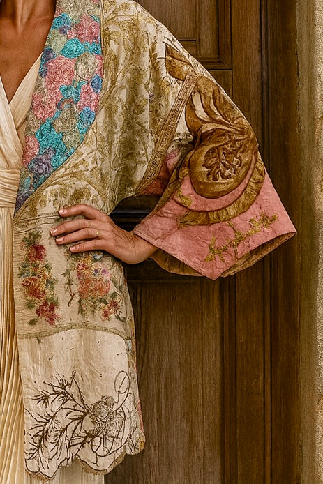 John Rocha, reworked patchwork kimono