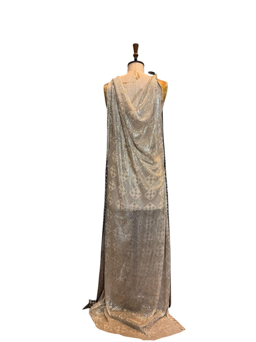 Phoenix, reworked 20s metal Assuit bicolour dress