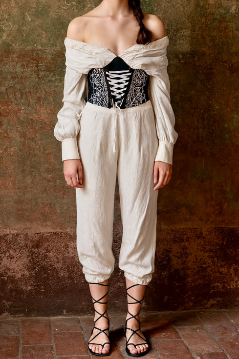 Marley, reworked vintage corseted top