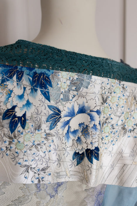 Rêve, reworked vintage patchwork fringed blouse