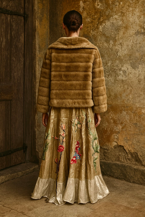 Blondie, 40s faux fur blonde jacket