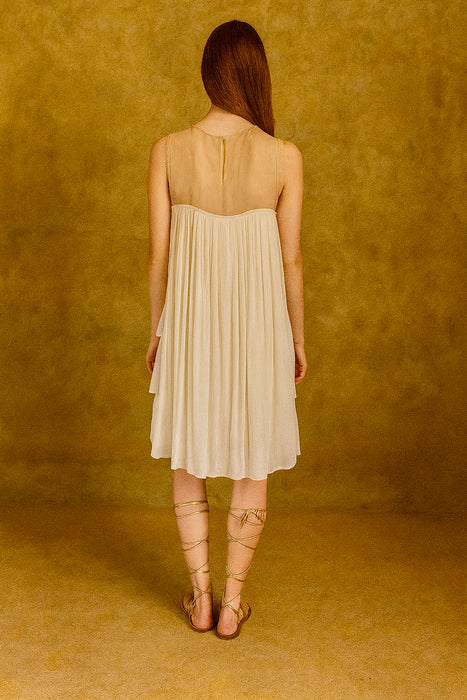 Lanvin 2004, silk tiered beaded dress