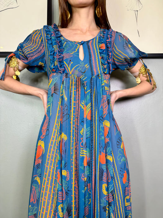 Ossie Clark, Celia Birtwell print dress