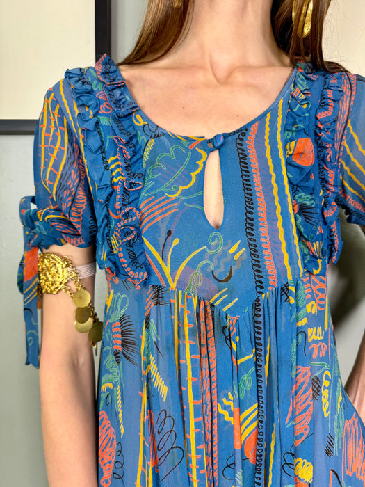 Ossie Clark, Celia Birtwell print dress