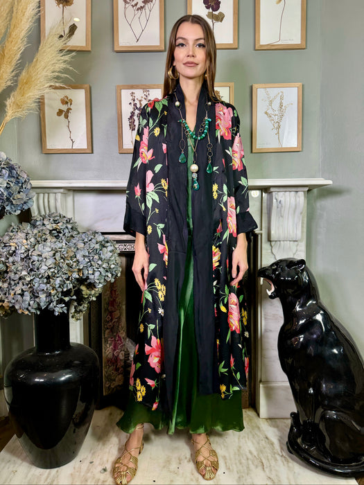 Libby, 40s silk floral robe