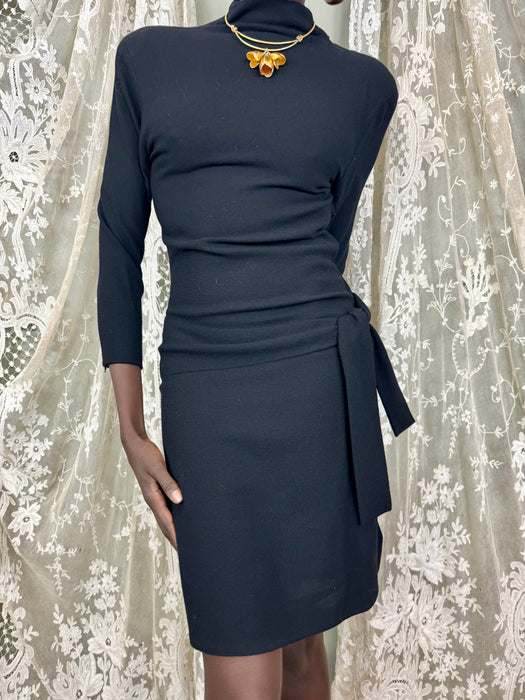 Christian Dior, 90s crepe black dress
