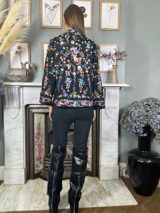Magnolia, 40s Oriental floral embroidered jacket