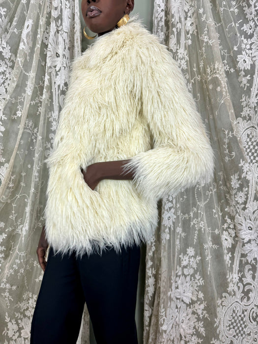 Neiman, 70s cream wool thread jacket