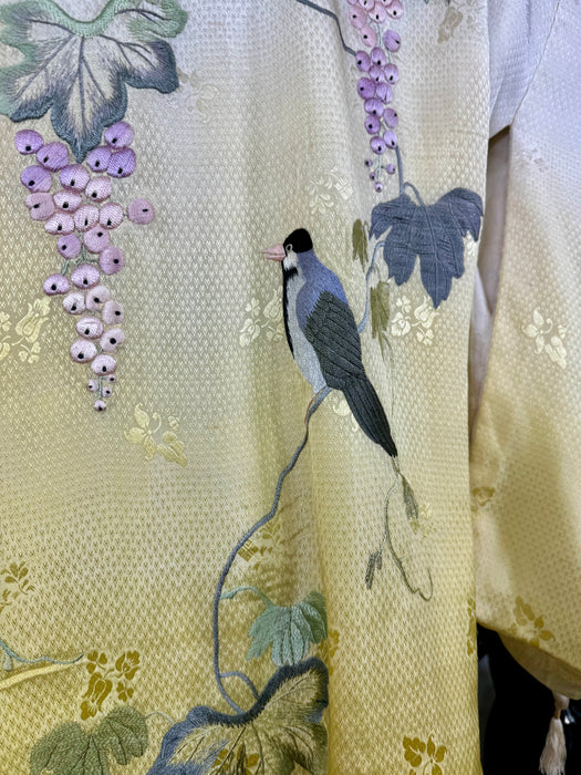 Halo, 40s ombré embroidered Japanese kimono