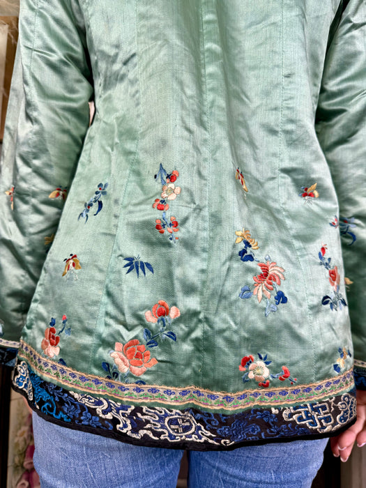Sara, 40s silk Chinese embroidered jacket