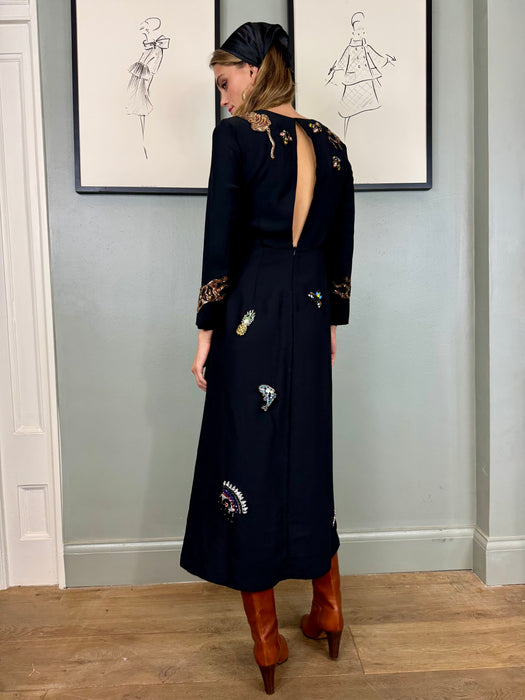 Fabianna, 70s beaded dress
