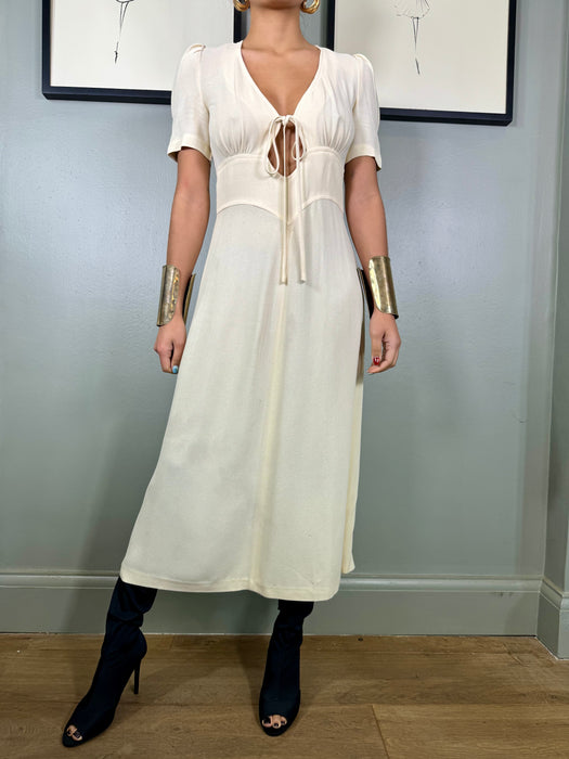 Ossie Clark, for Radley cream crepe dress
