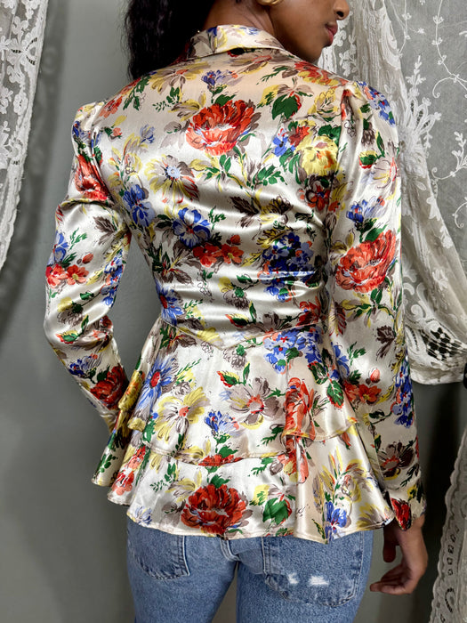 Romi, 30s silk floral jacket
