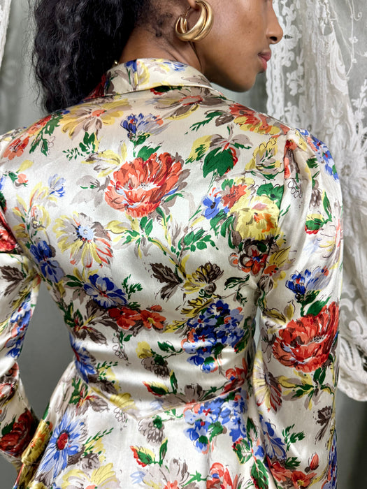 Romi, 30s silk floral jacket