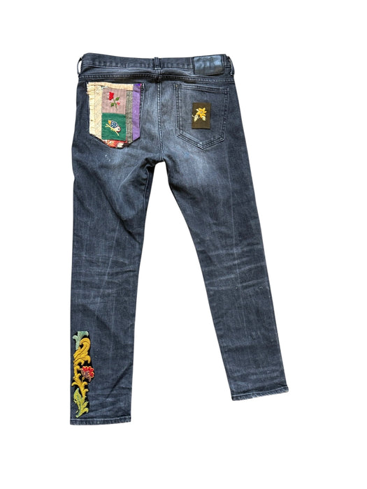 OV Denim, reworked vintage slim fit mid rise jeans