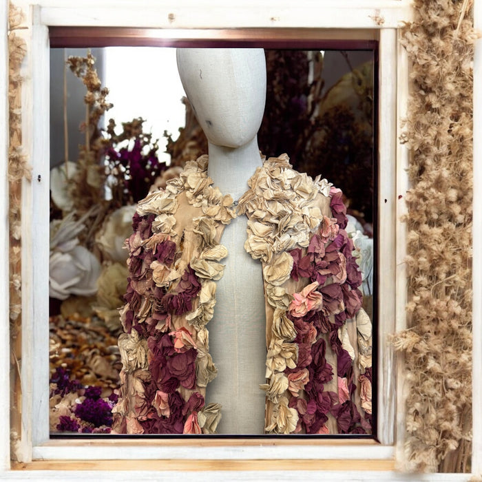Jamie, 40s silk textured cape