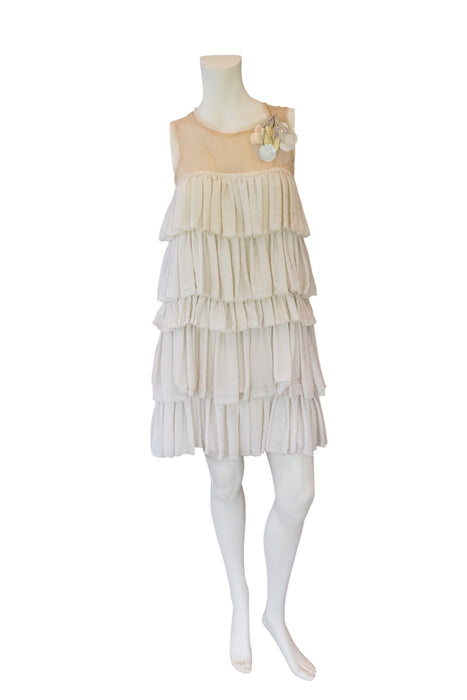Lanvin 2004, silk tiered beaded dress