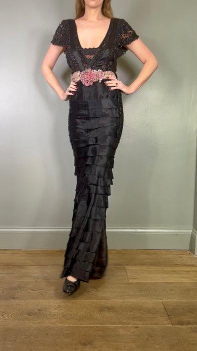 Bisoux, 30s tiered beaded dress
