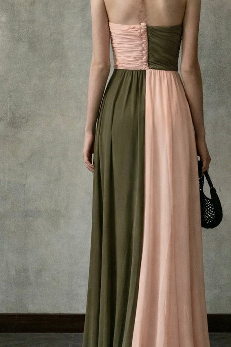 Bill Blass, 80s silk chiffon draped dress