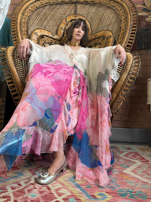 Valentino, 2020 silk chiffon floral dress