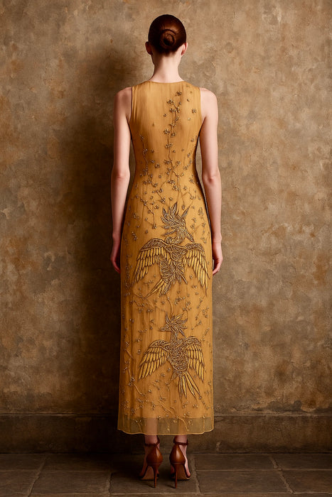 Etro 2002, catwalk beaded dress