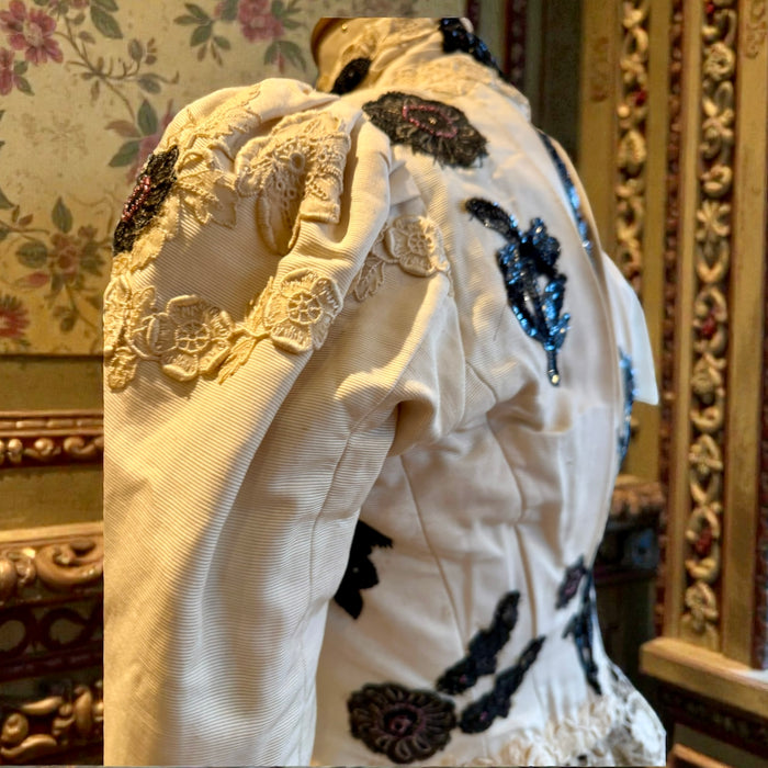 Lois, embellished Victorian silk jacket with 20s beading