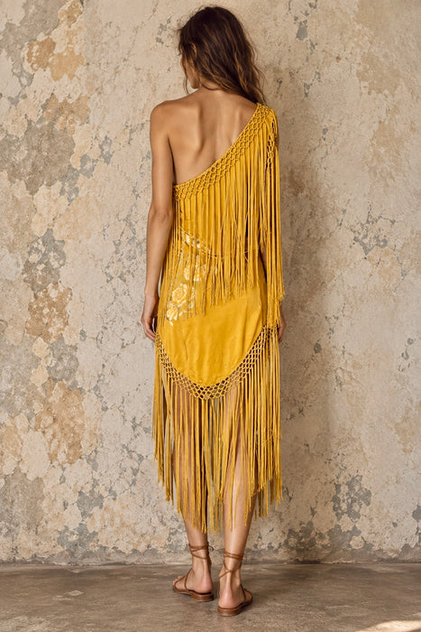 Magnolia, vintage floral silk embroidered piano shawl fringed, draped dress