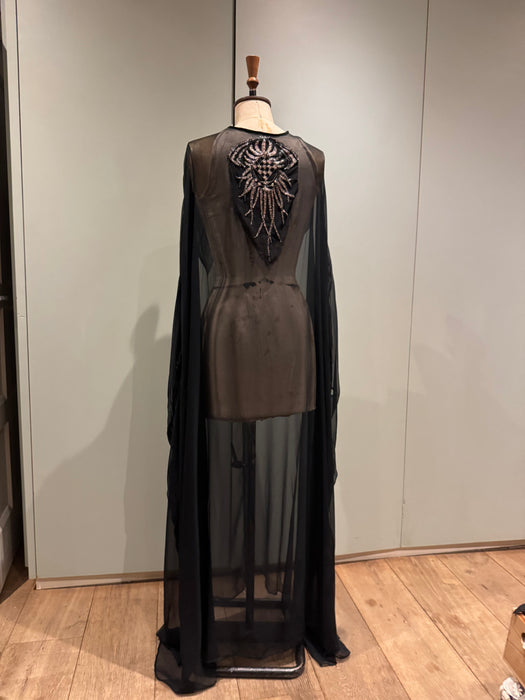 Nora, original 1920s chiffon Kaftan with intricate beaded design