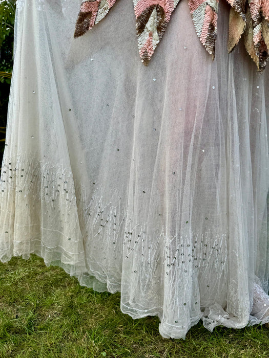 Khaite, 20s reworked 20s sequis and tulle dress