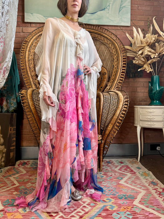 Valentino, 2020 silk chiffon floral dress