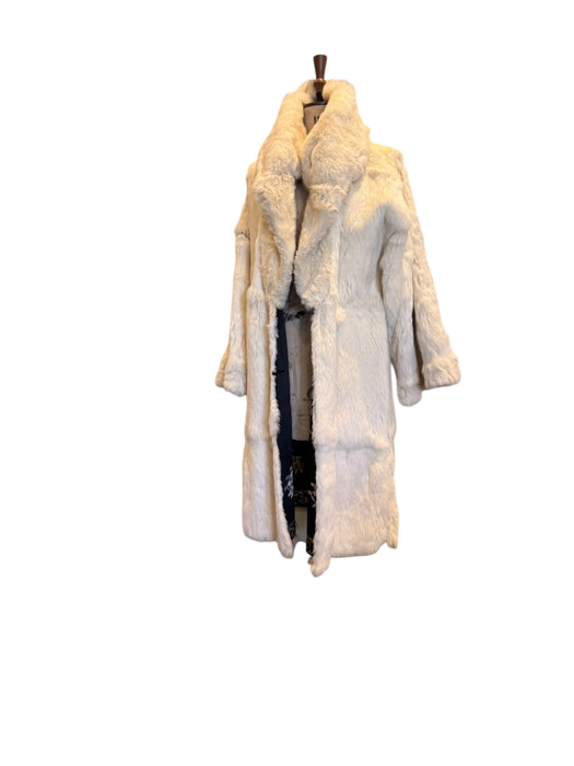 Omnia, 30s silk embroidered reversible fur coat