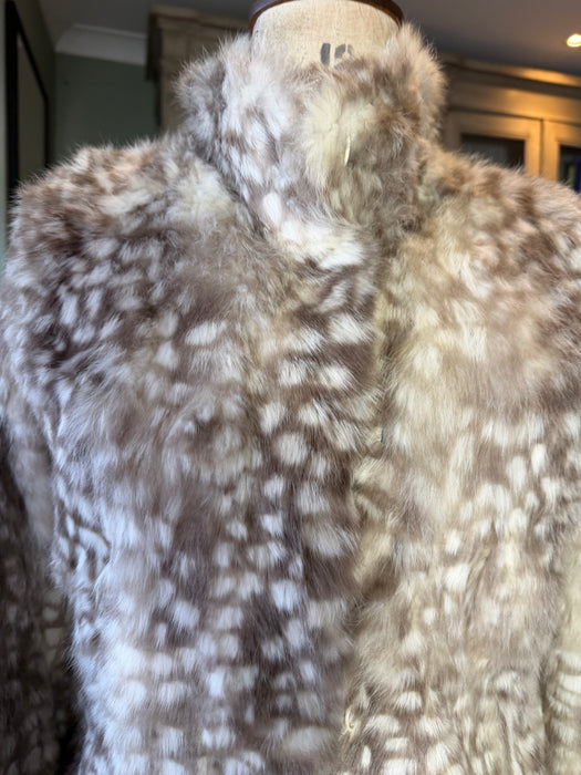 Bambi, 70s rare Bambi print fur jacket