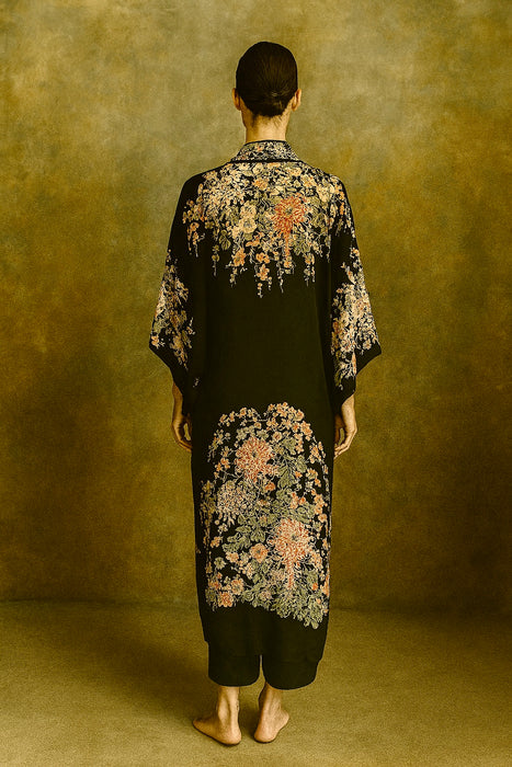 Diane, 40s silk Pongee ad lace reworked dress