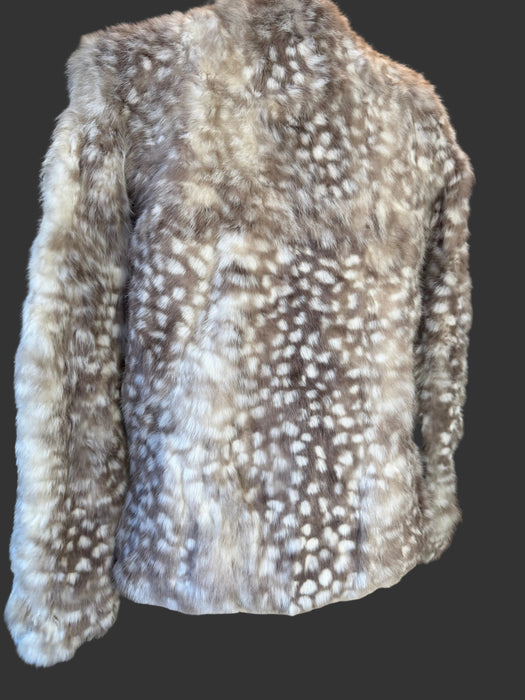 Bambi, 70s rare Bambi print fur jacket
