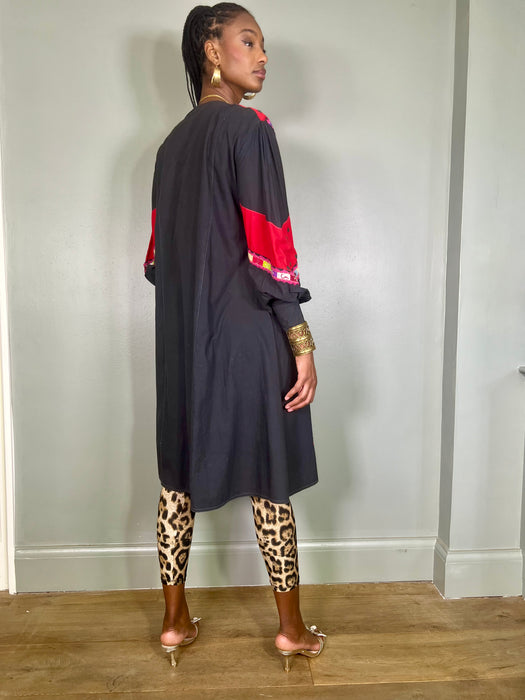 Gabby, 70s cotton tribal dress