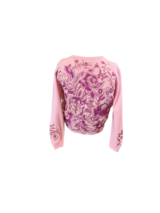 Helen Bond, 50s cashmere and floral embroidered cardigan