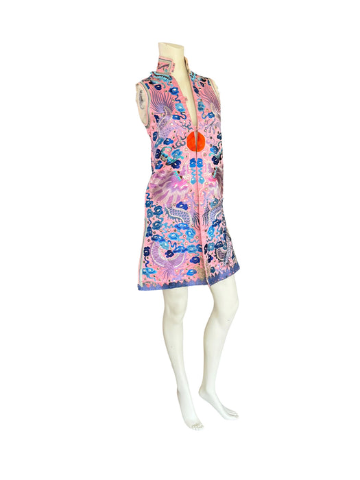 Magda, Late Qing dynasty Chinese silk embroidered waistcoat/dress