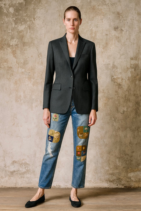 Gucci, by Tom Ford pin stripe suit