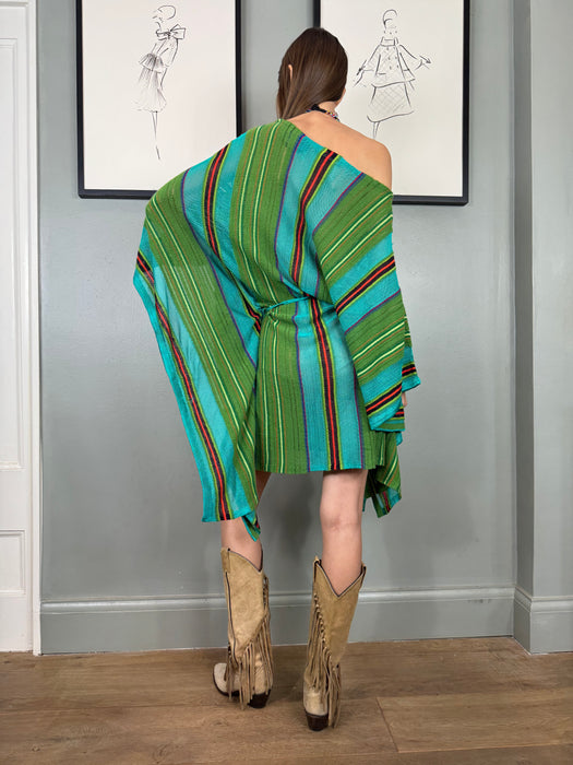 Ralph Lauren, Y2K striped, cotton knit kaftan