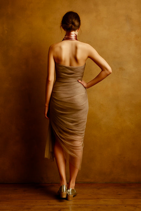 Lanvin, vintage tulle pleated dress