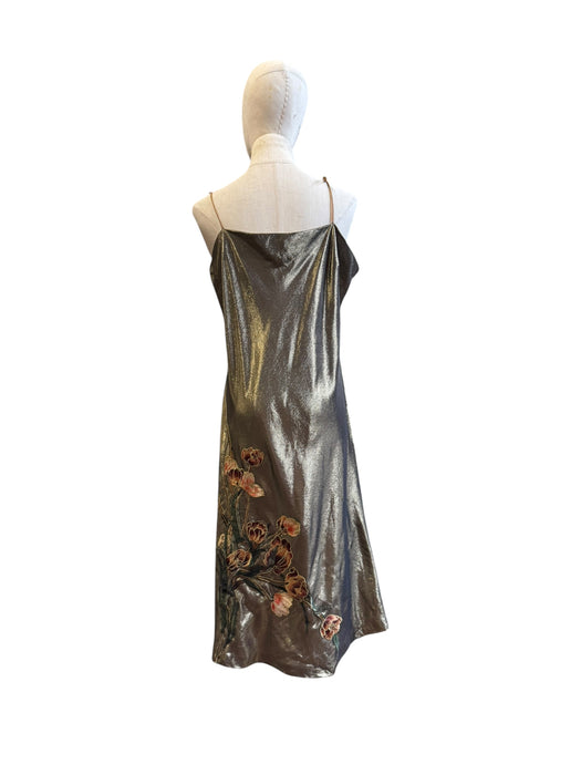 Pauline Trigére, 50s gold metallic embroidered dress